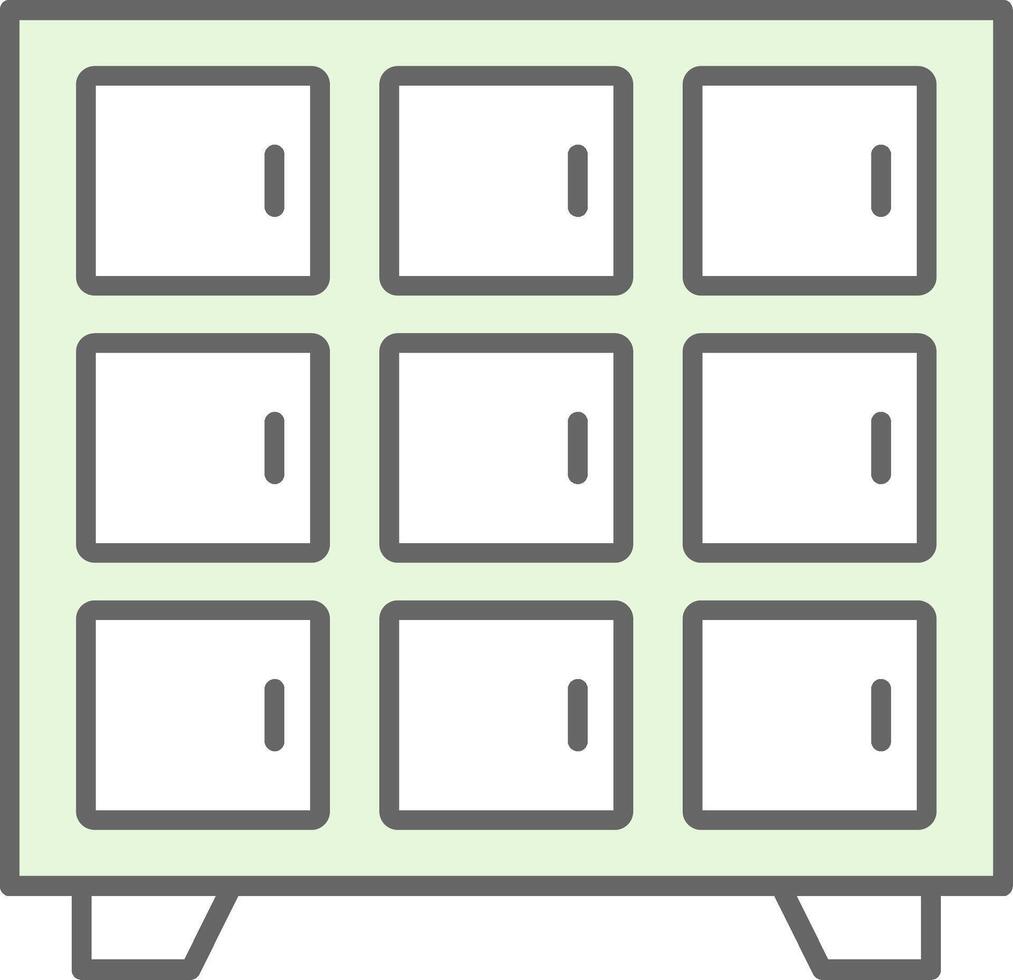 Locker Fillay Icon vector
