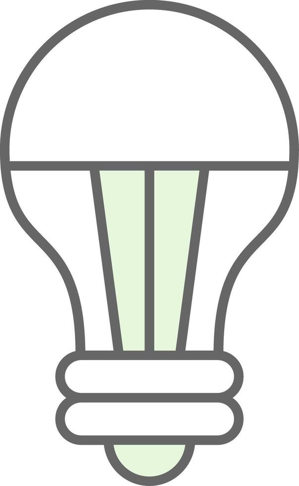 Led Light Fillay Icon vector