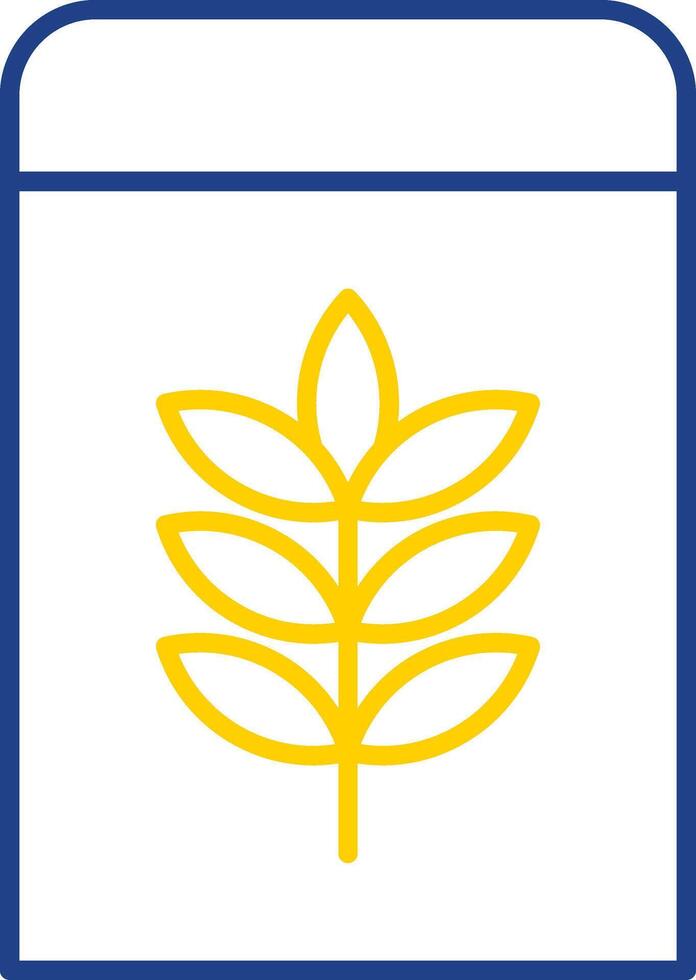 Flour Line Two Color Icon vector