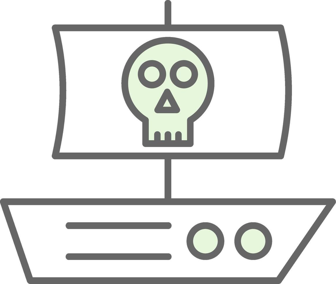 Pirate Fillay Icon vector