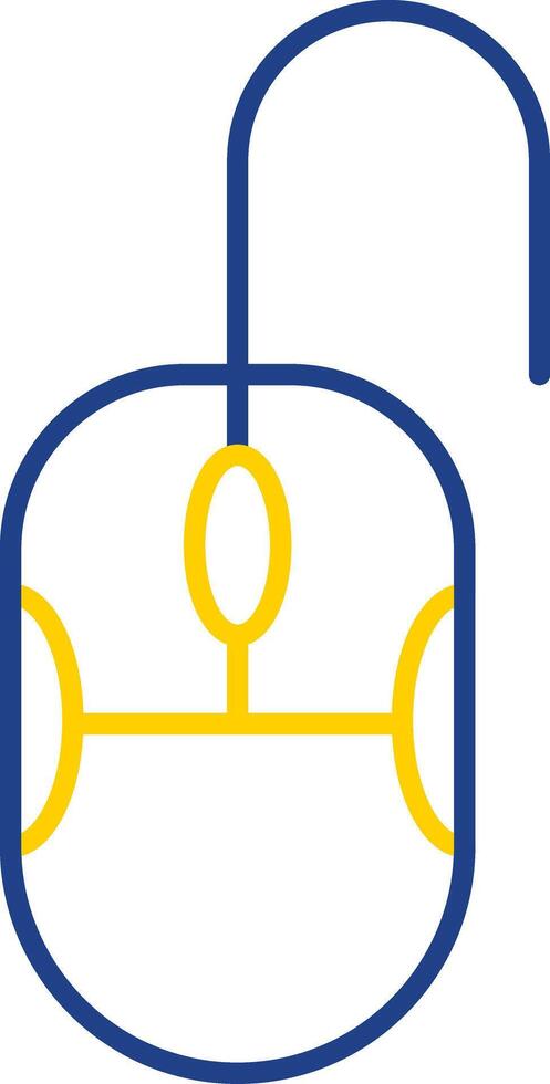 Mouse Line Two Color Icon vector