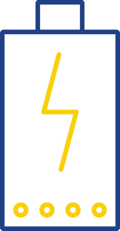Power Line Two Color Icon vector