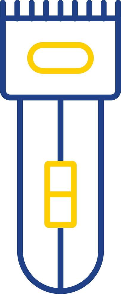 Electric Shaver Line Two Color Icon vector