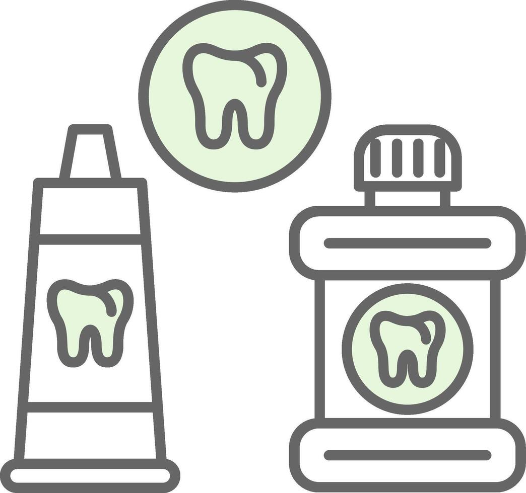 Dental Care Fillay Icon vector