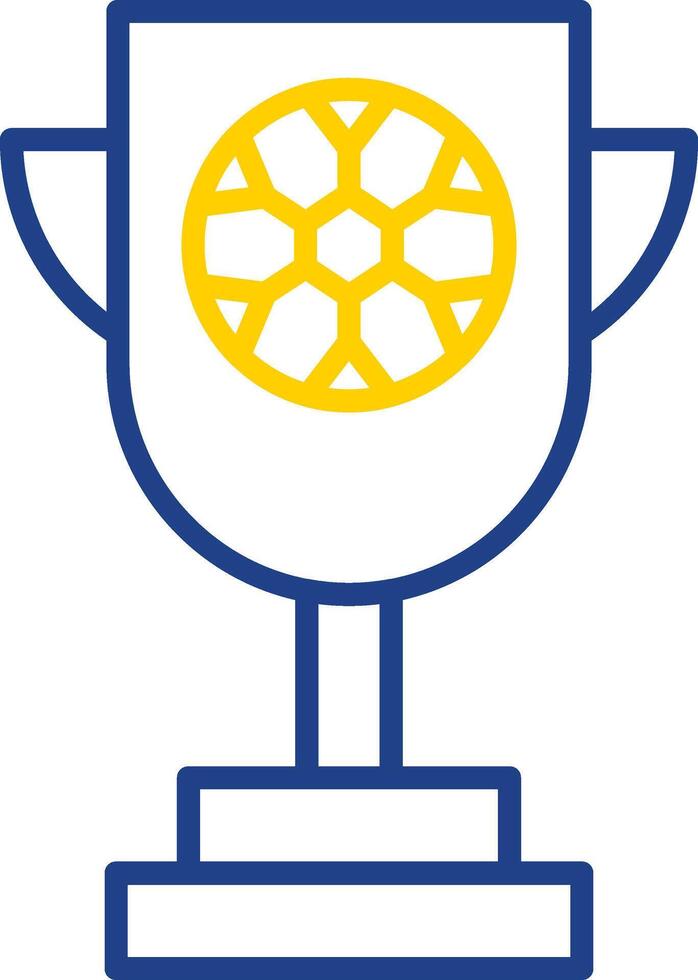 Trophy Line Two Color Icon vector