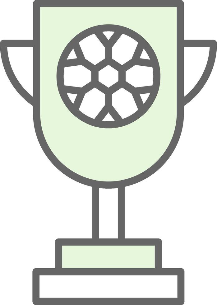 Trophy Fillay Icon vector