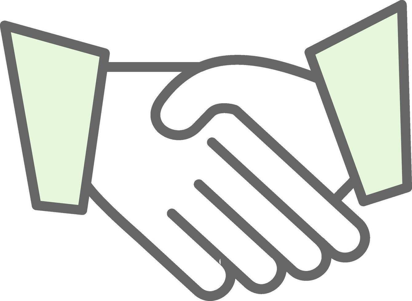 Hand Shaking Fillay Icon vector