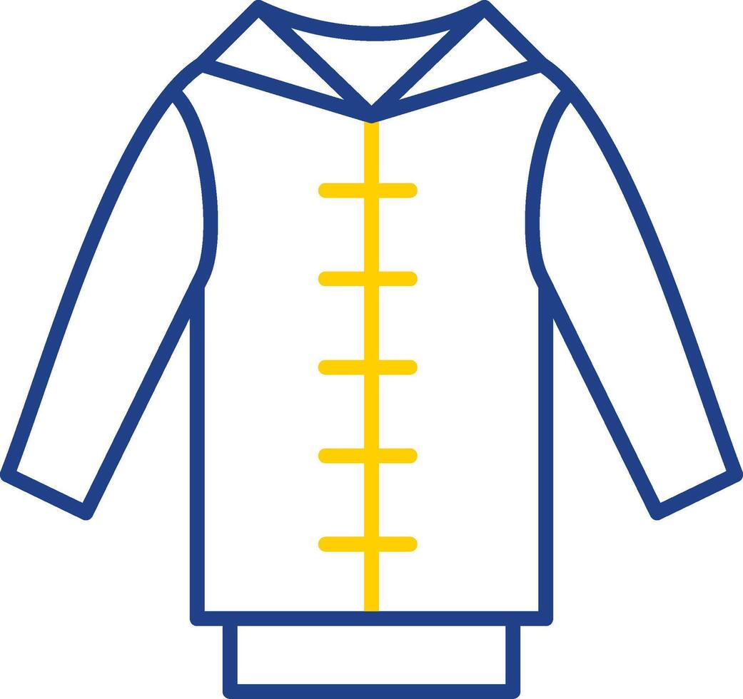 Pull Over Line Two Color Icon vector