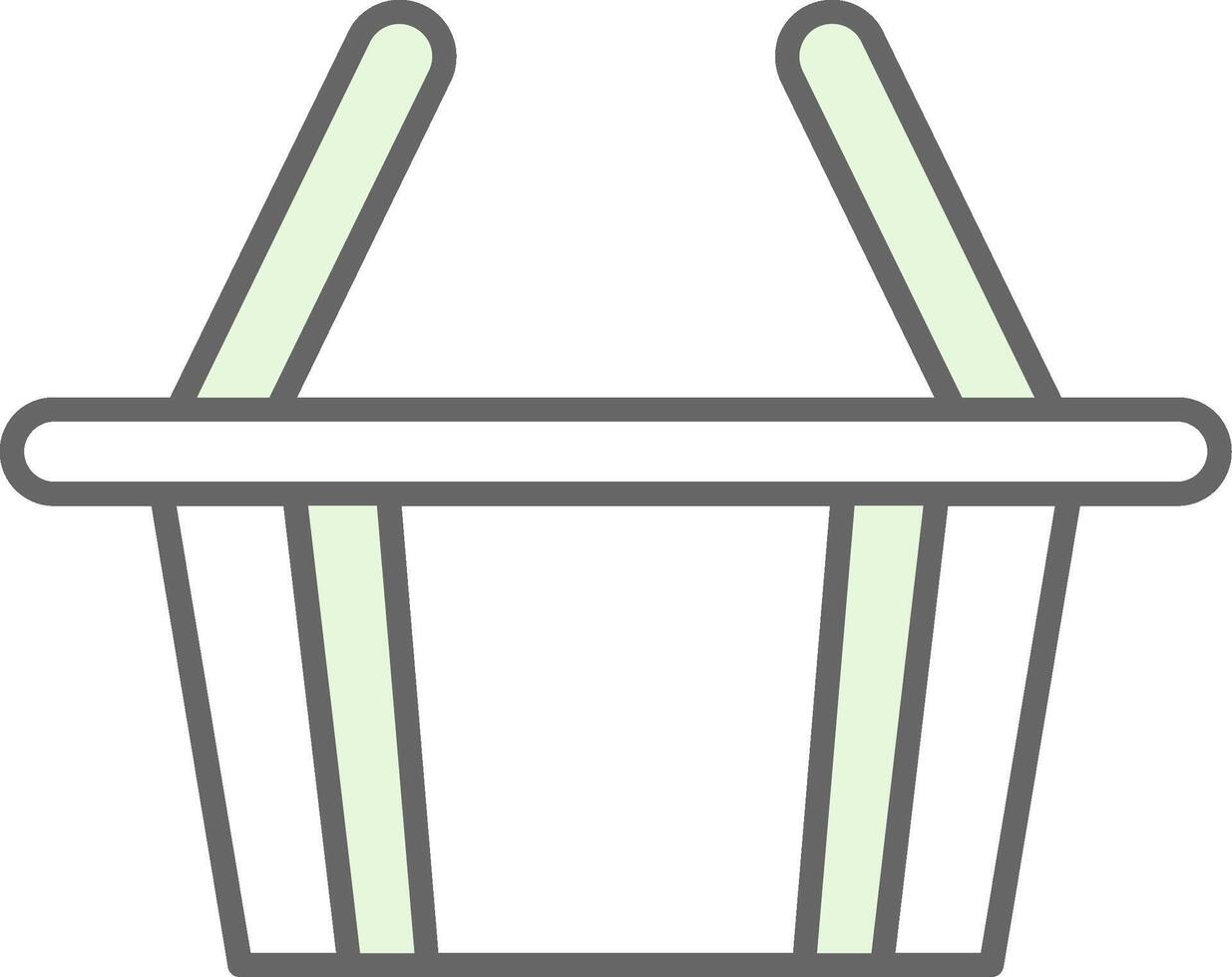 compras cesta relleno icono vector