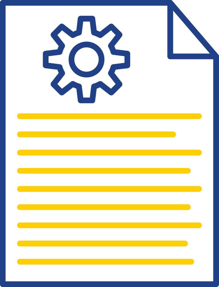 Report Line Two Color Icon vector