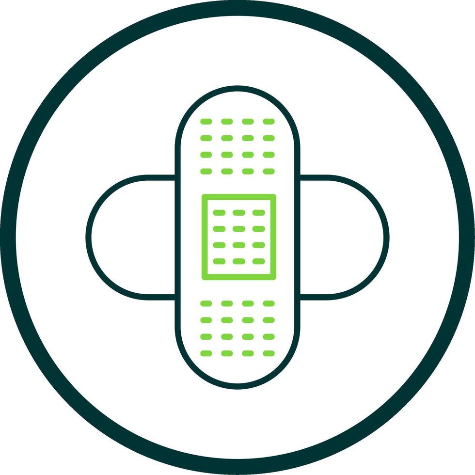 Bandages Line Circle Icon vector