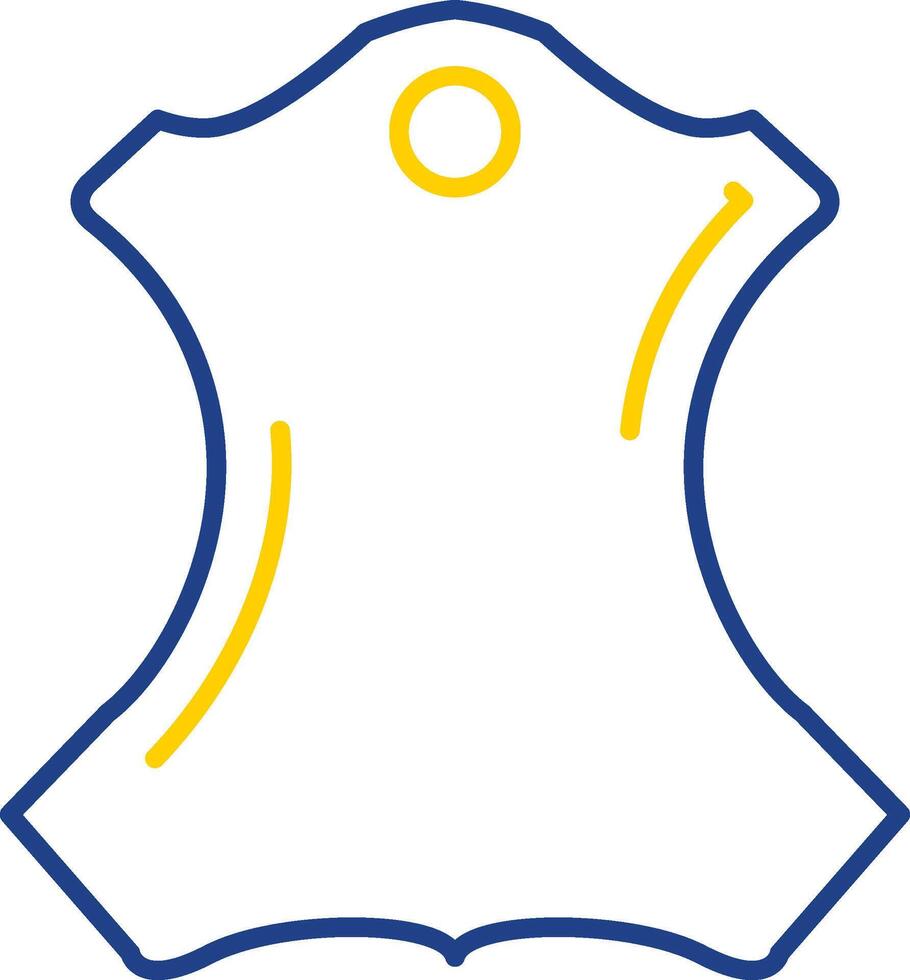 Leather Line Two Color Icon vector
