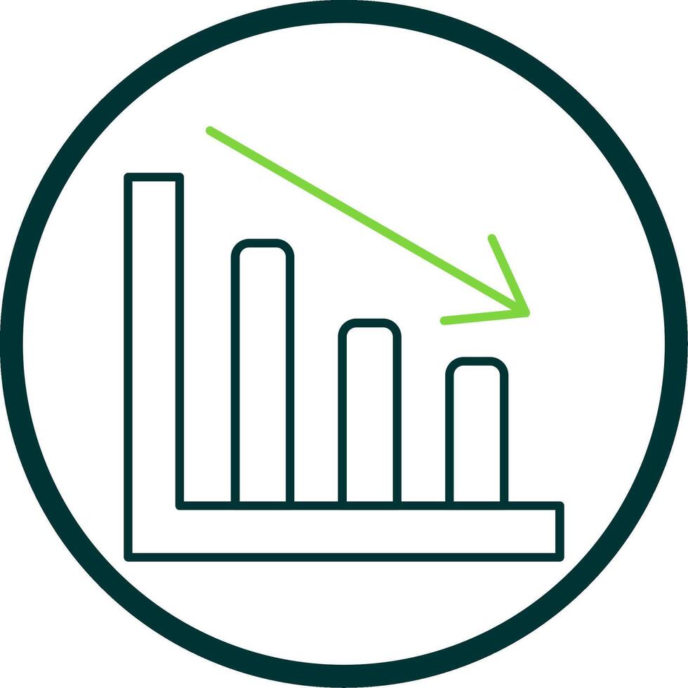 Line chart Line Circle Icon vector