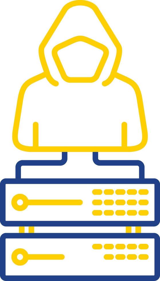 Data Line Two Color Icon vector