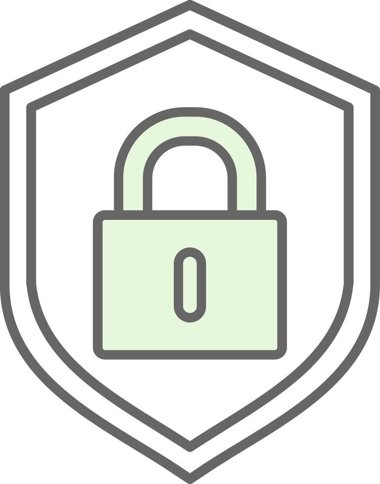 Lock Fillay Icon vector