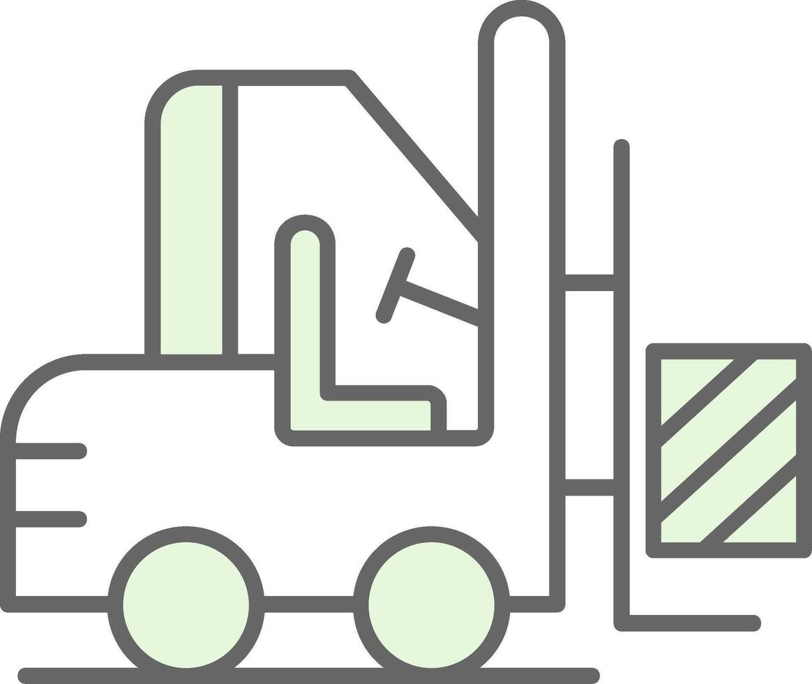 Forklift Fillay Icon vector