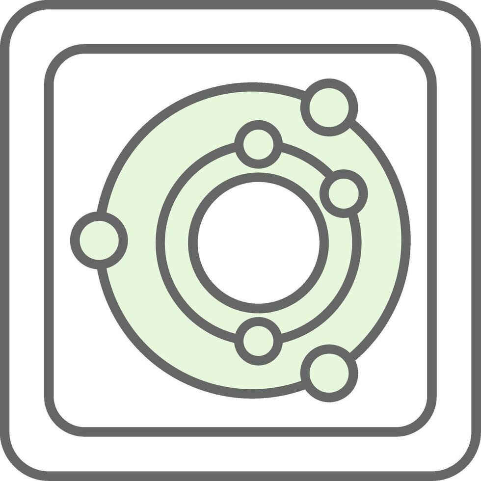Radar Fillay Icon vector