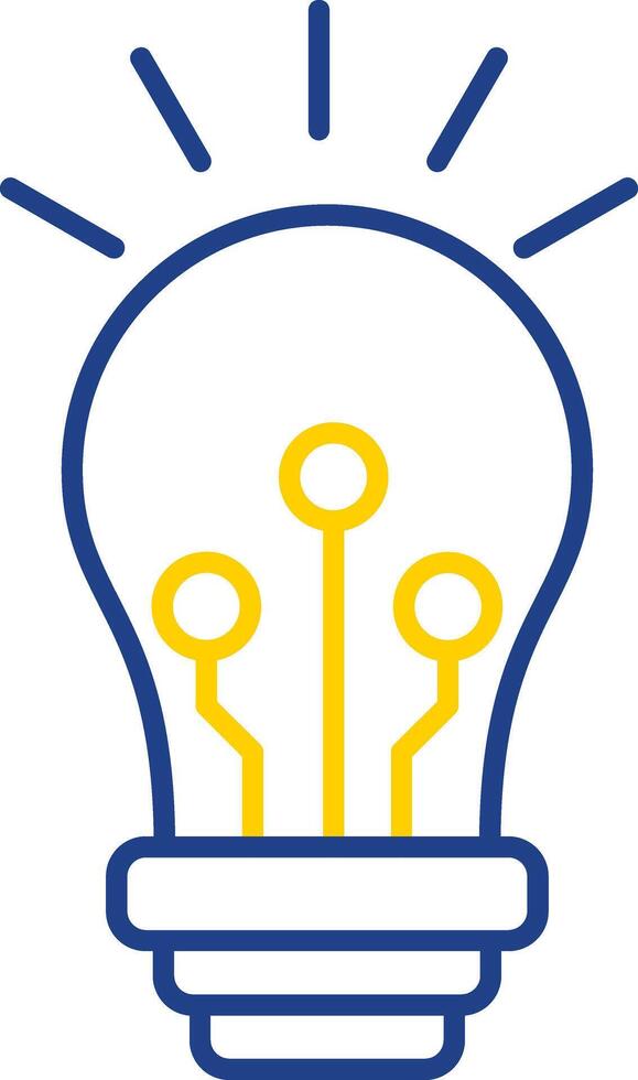 Inspiration Line Two Color Icon vector