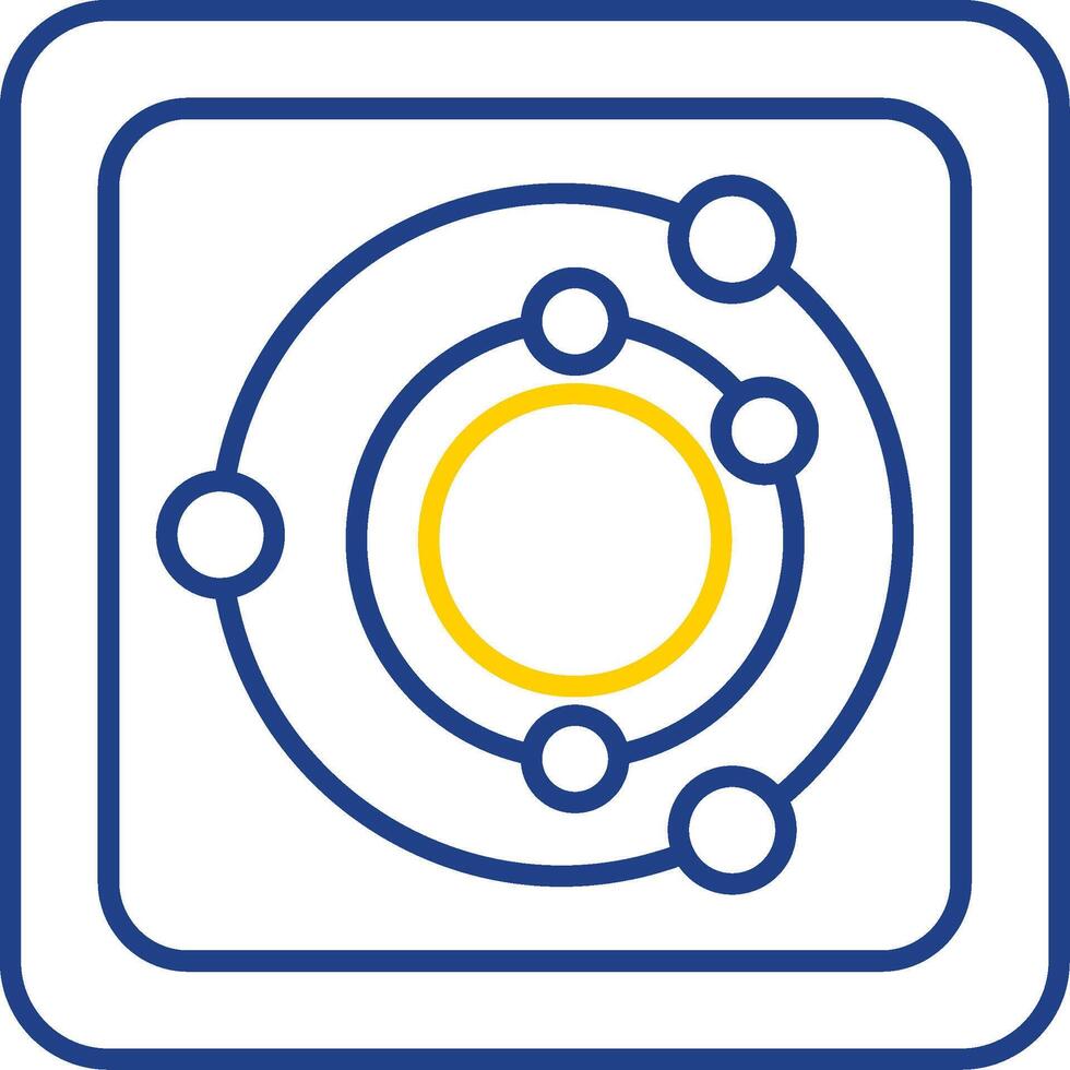 Radar Line Two Color Icon vector