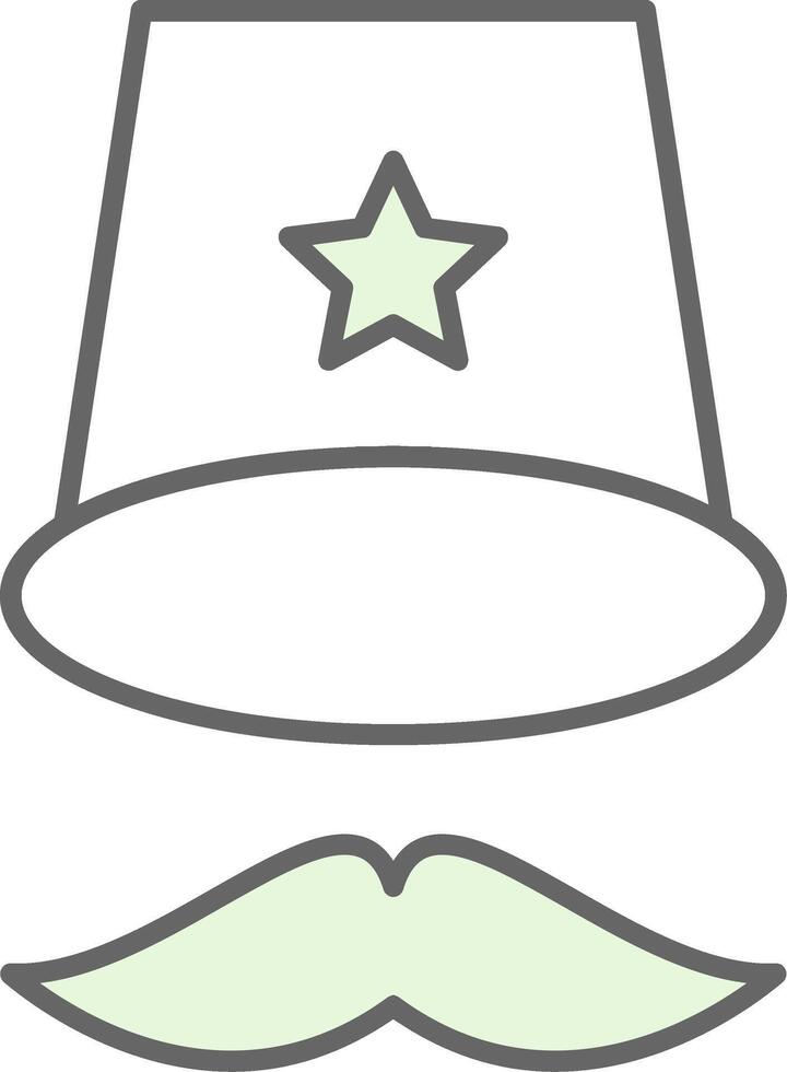Top Hat Fillay Icon vector