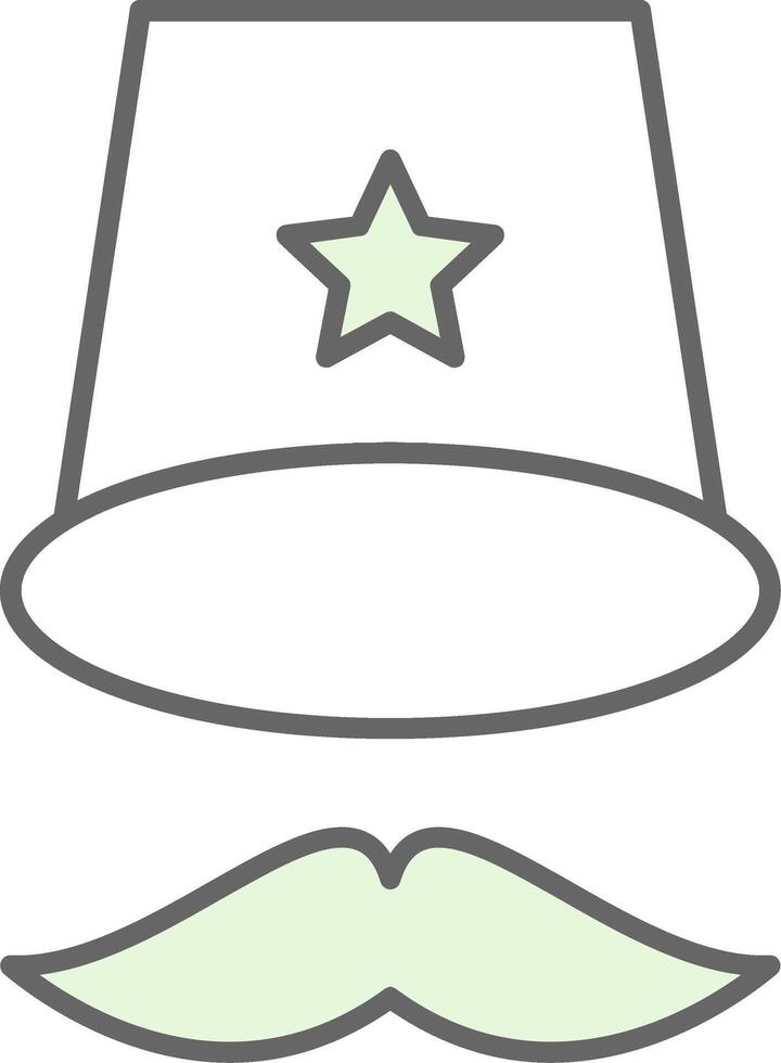 Top Hat Fillay Icon vector