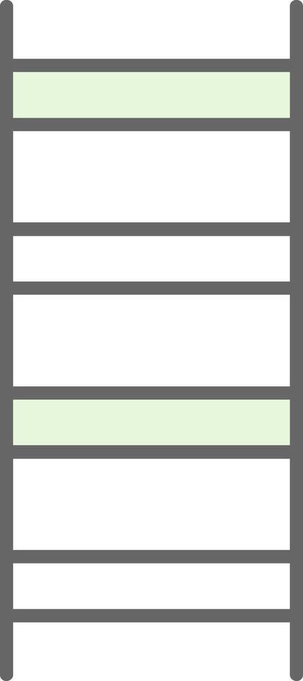 Ladder Fillay Icon vector