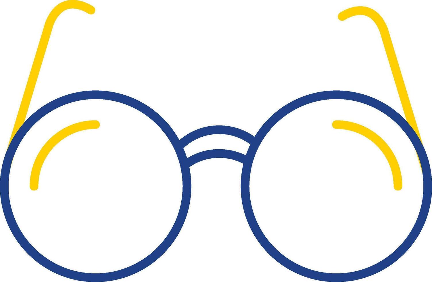Sun Glasses Line Two Color Icon vector