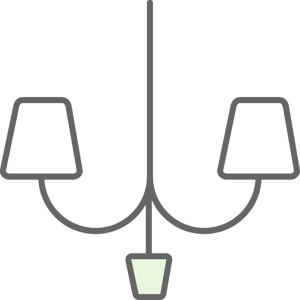 Lamp Fillay Icon vector