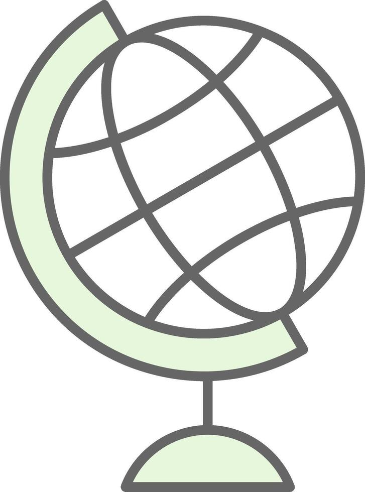 Globe Fillay Icon vector