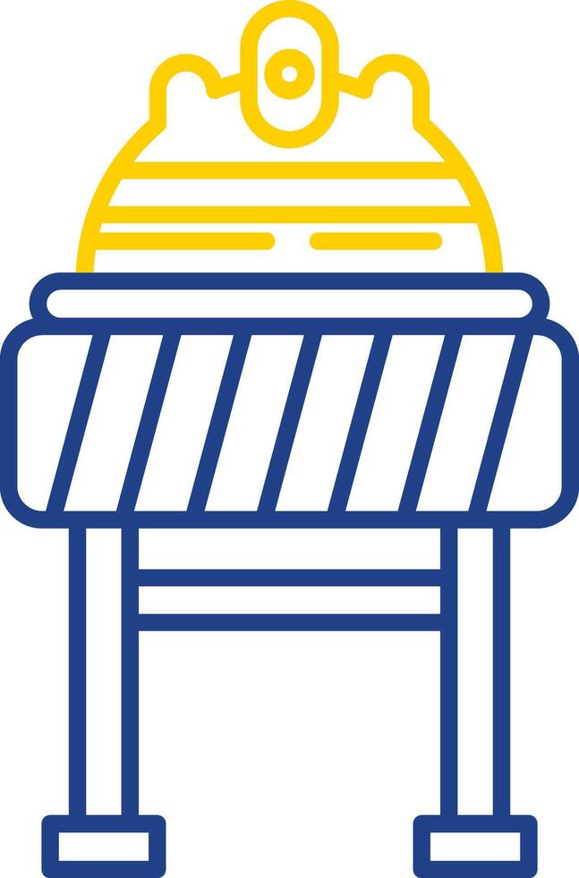 Roadblock Line Two Color Icon vector
