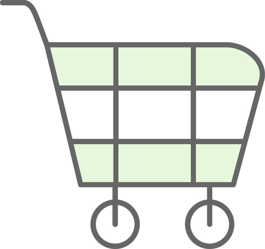 compras carro relleno icono vector