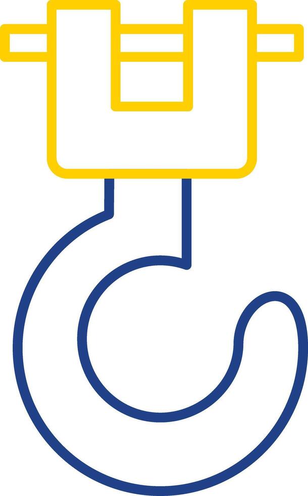 Winch Line Two Color Icon vector