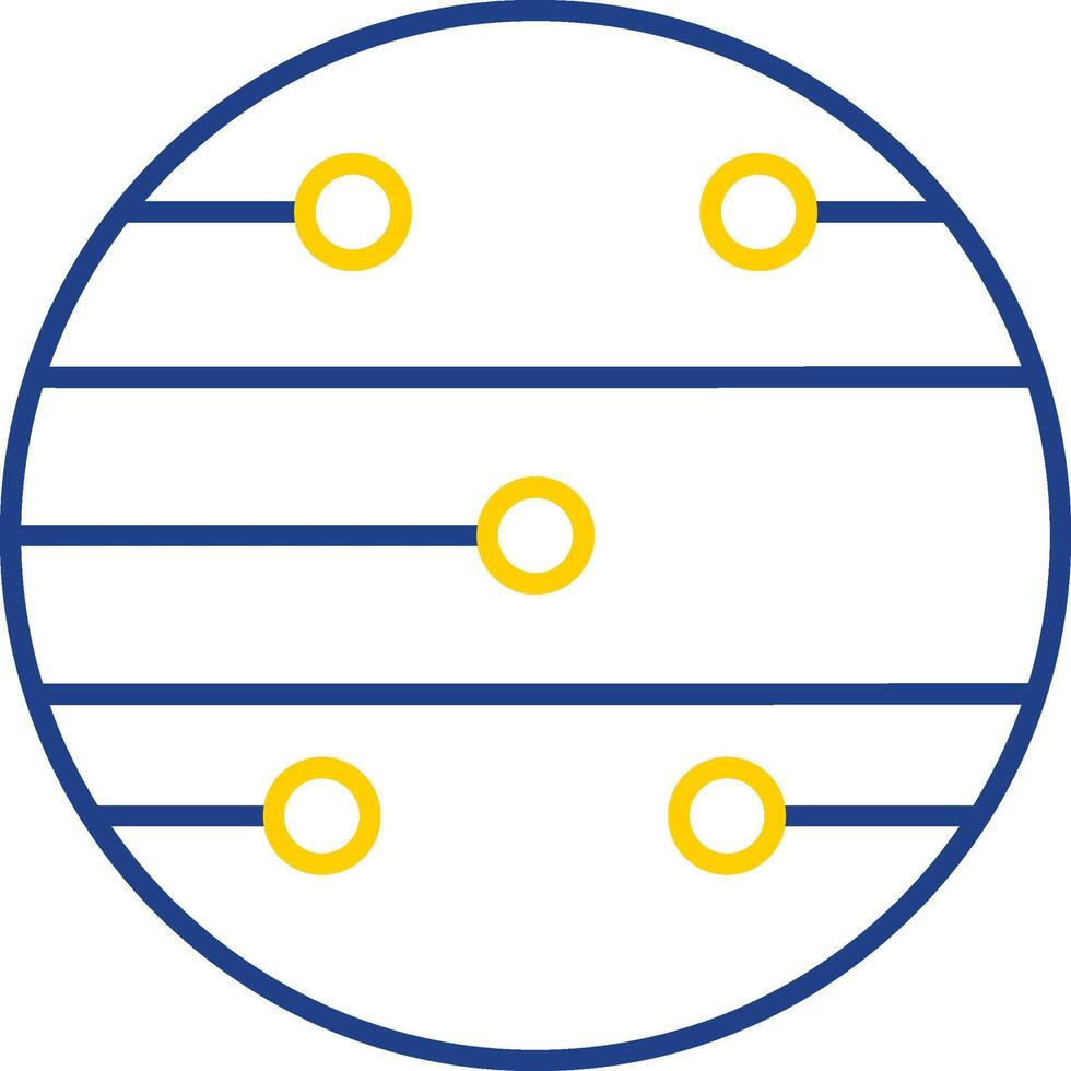 Mars Line Two Color Icon vector