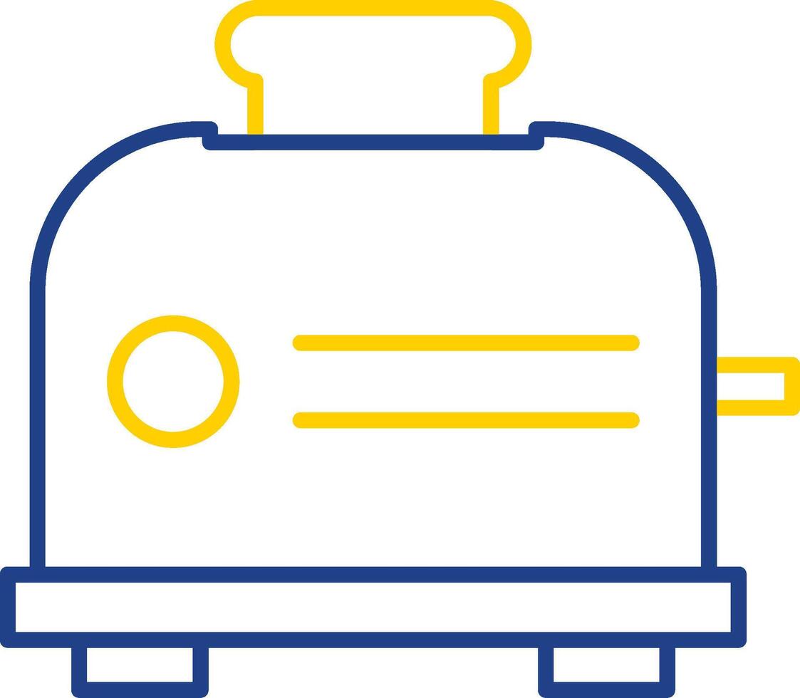 Toaster Line Two Color Icon vector