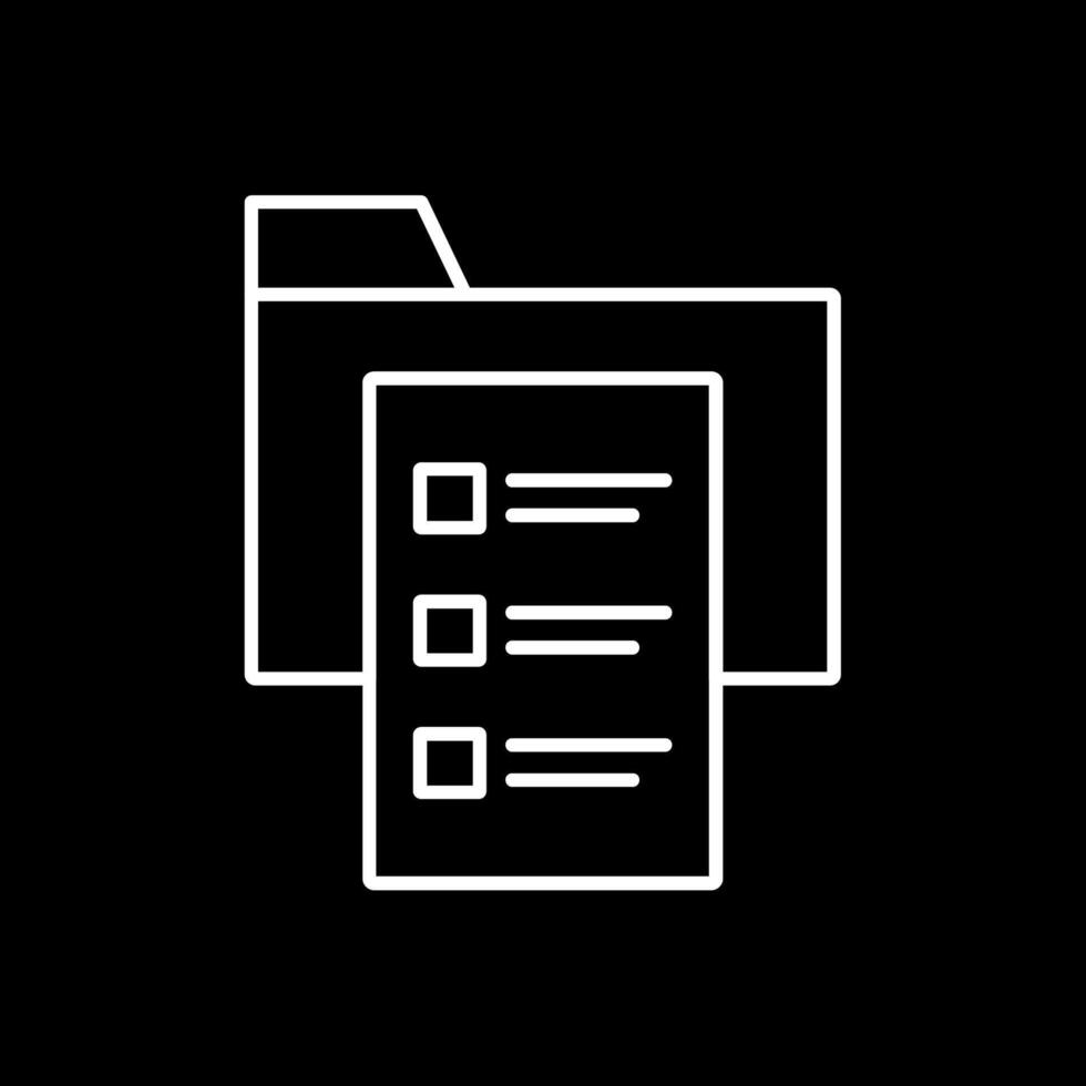 Requirement Line Inverted Icon vector