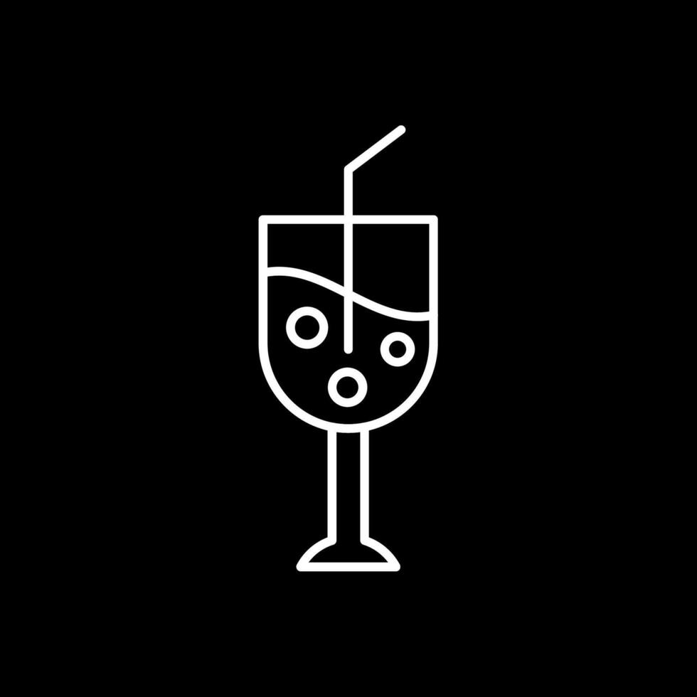 Goblet Line Inverted Icon vector