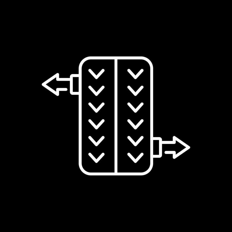Wheel Alignment Line Inverted Icon vector
