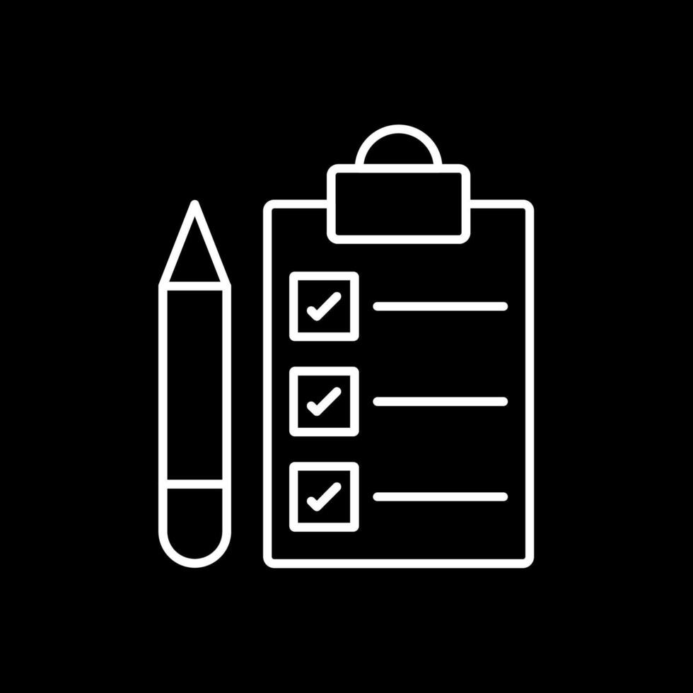 List Line Inverted Icon vector