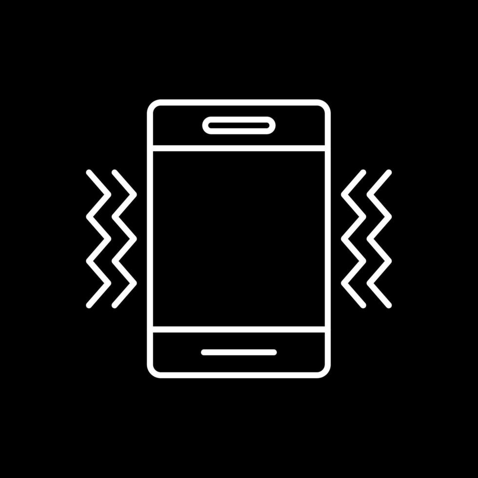 Vibration Line Inverted Icon vector