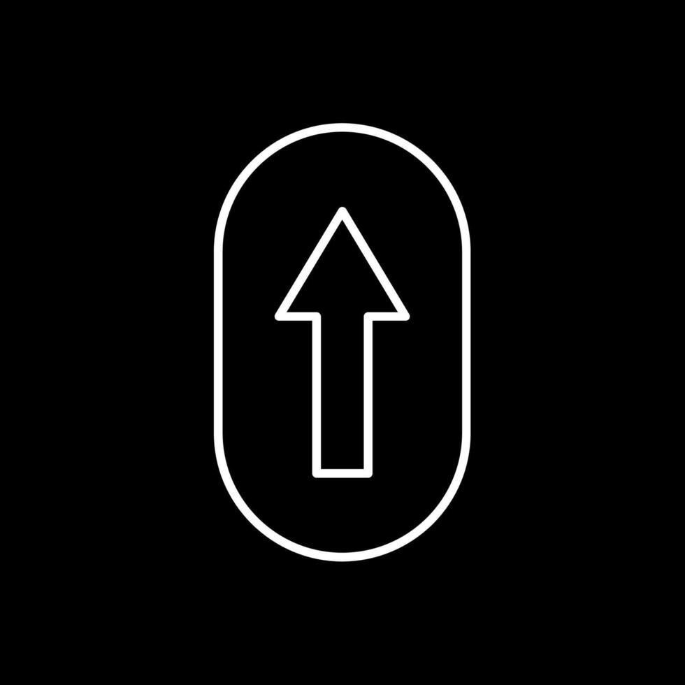 Scroll Up Line Inverted Icon vector