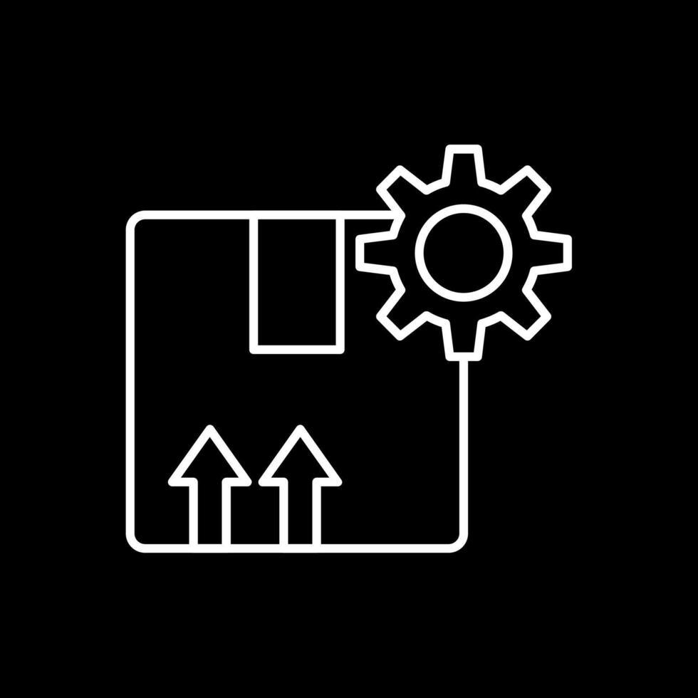 Production Line Inverted Icon vector