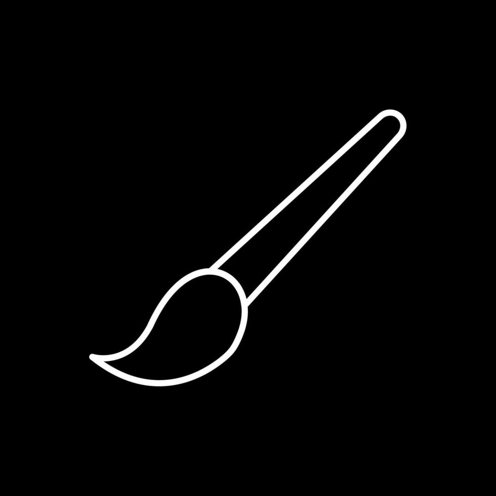 Brush Line Inverted Icon vector