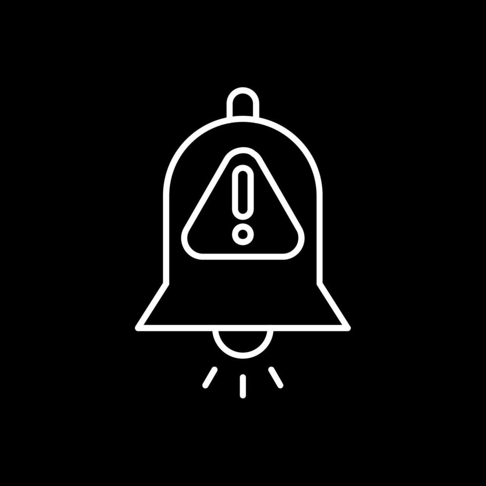 Interruption Line Inverted Icon vector