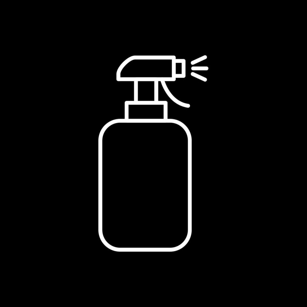 Cleaning Spray Line Inverted Icon vector