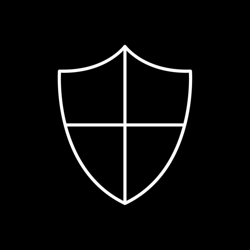 Prevention Line Inverted Icon vector