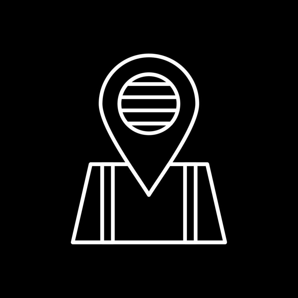 Placeholder Line Inverted Icon vector