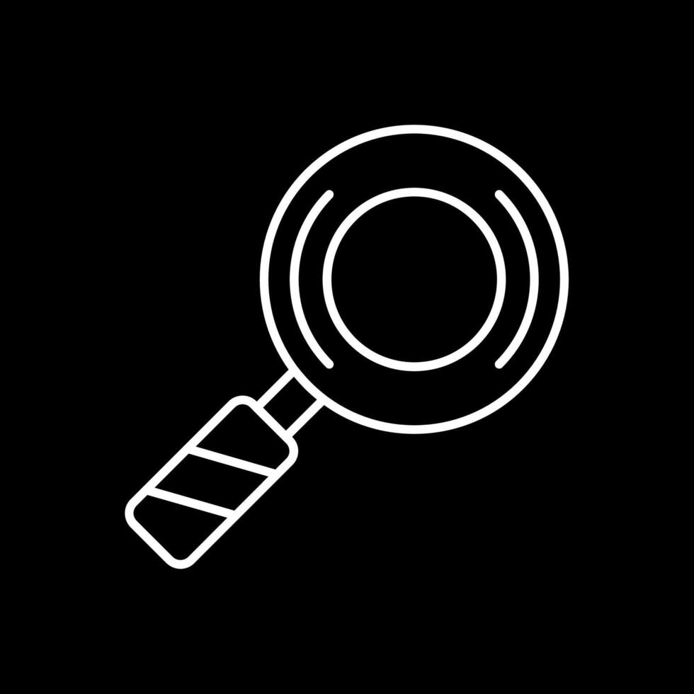 Search Line Inverted Icon vector