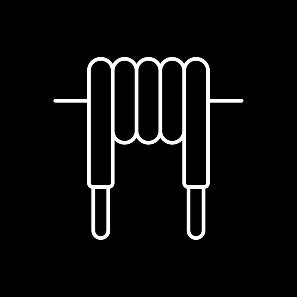 Inductor Line Inverted Icon vector