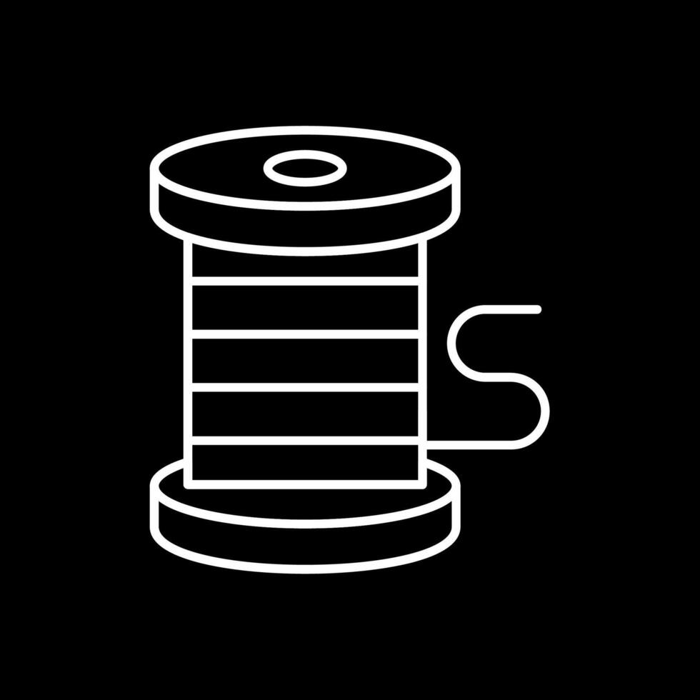 Thread Line Inverted Icon vector