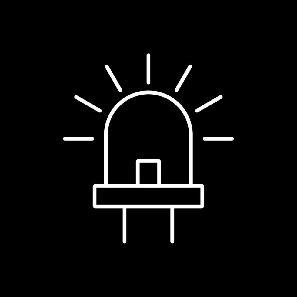 Led Line Inverted Icon vector